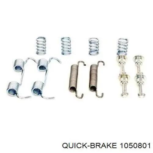 Ремкомплект гальмівних колодок Quick Brake 1050801 ціна, від 7.07 USD