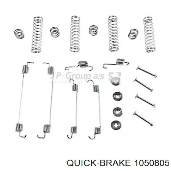Ремкомплект гальмівних колодок 1050805 Quick Brake