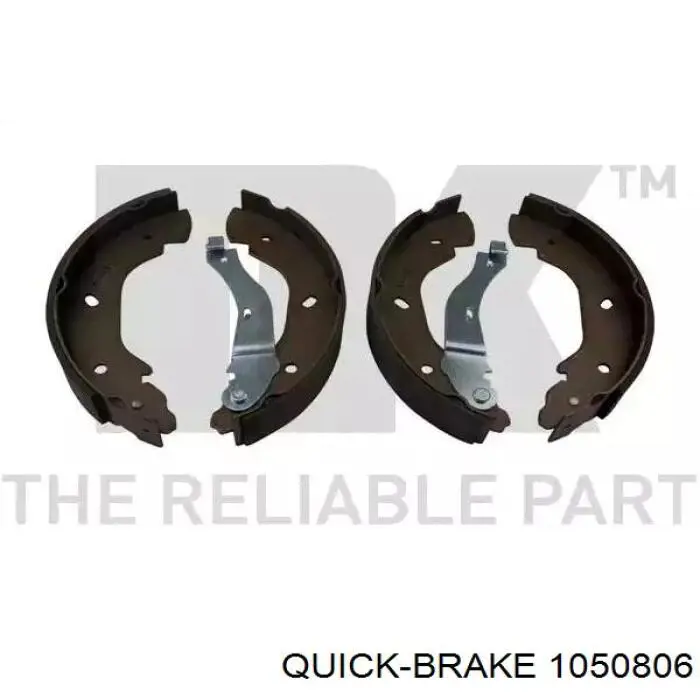 Монтажний комплект задніх барабанних колодок Quick Brake 1050806 ціна, від 4.59 USD