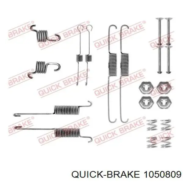 Купити 1050809 Quick Brake Монтажний комплект задніх барабанних колодок