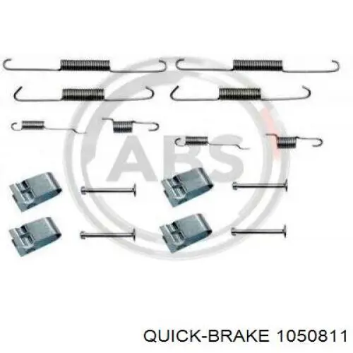 Купити 1050811 Quick Brake Механізм підведення (самопідведення) барабанних колодок/розвідний ремкомплект