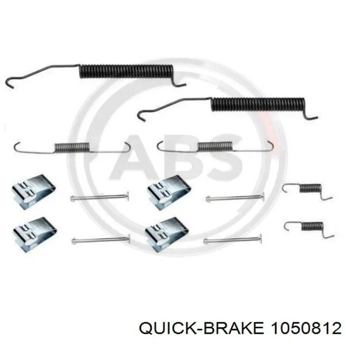 Ремкомплект гальмівних колодок Quick Brake 1050812 ціна, від 11.64 USD