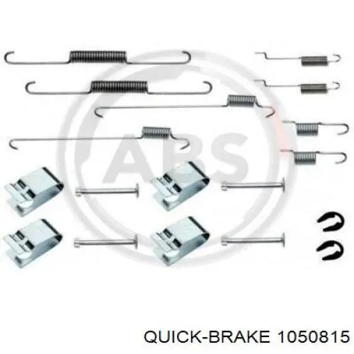 Монтажний комплект задніх барабанних колодок Quick Brake 1050815 ціна, від 5.67 USD