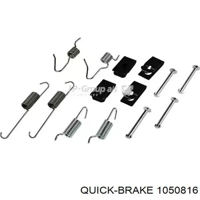 Монтажний комплект задніх барабанних колодок Quick Brake 1050816 ціна, від 6.08 USD