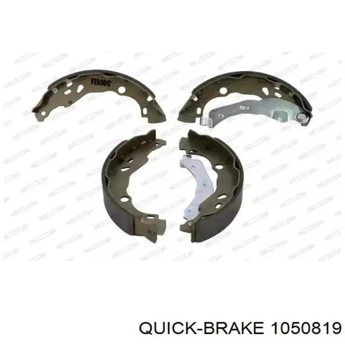 Монтажний комплект задніх барабанних колодок Quick Brake 1050819 ціна, від 4.70 USD