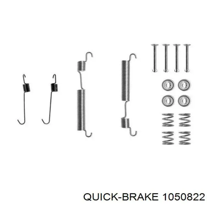 Монтажний комплект задніх барабанних колодок 1050822 Quick Brake