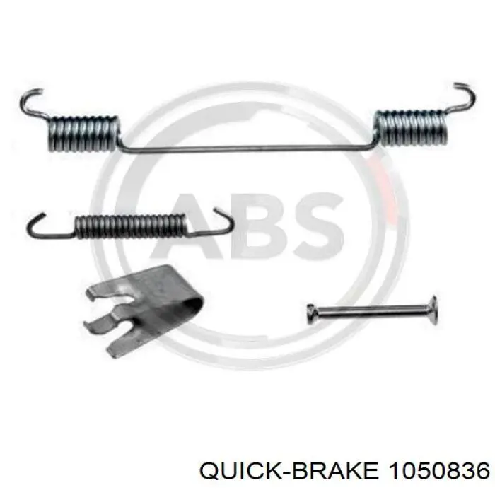 Монтажний комплект задніх барабанних колодок Quick Brake 1050836 ціна, від 4.55 USD