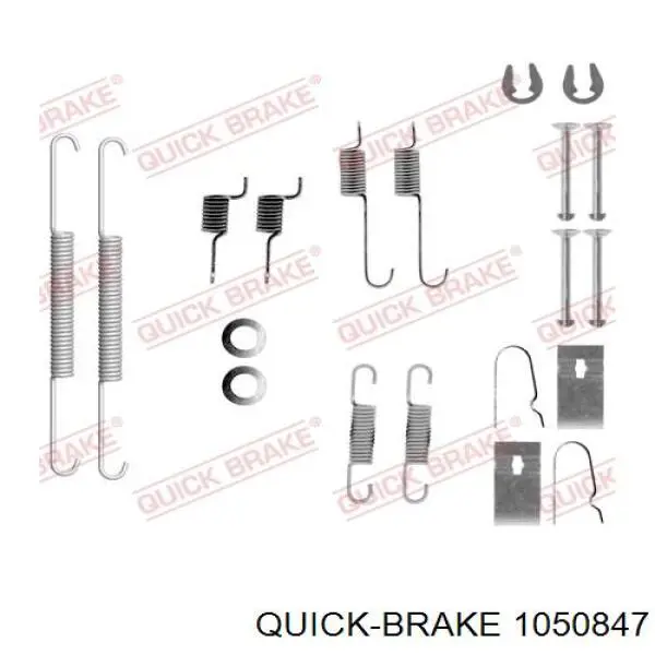 Купити 1050847 Quick Brake Монтажний комплект задніх барабанних колодок