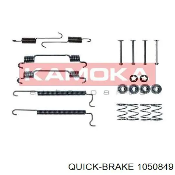 Монтажний комплект задніх барабанних колодок Quick Brake 1050849 ціна, від 8.25 USD