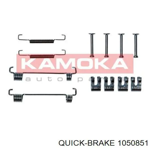 Монтажний комплект задніх барабанних колодок Quick Brake 1050851 ціна, від 3.84 USD