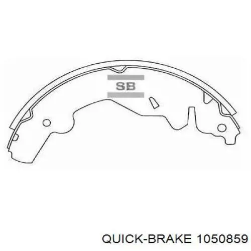 Купити 1050859 Quick Brake Монтажний комплект задніх барабанних колодок