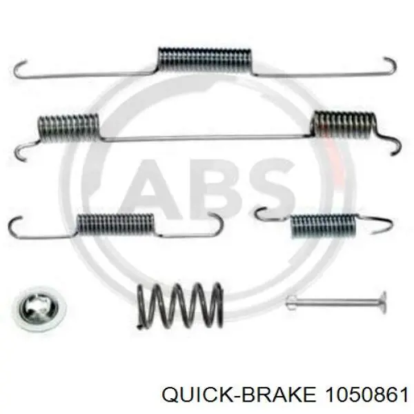 1050861 Quick Brake Монтажний комплект задніх барабанних колодок