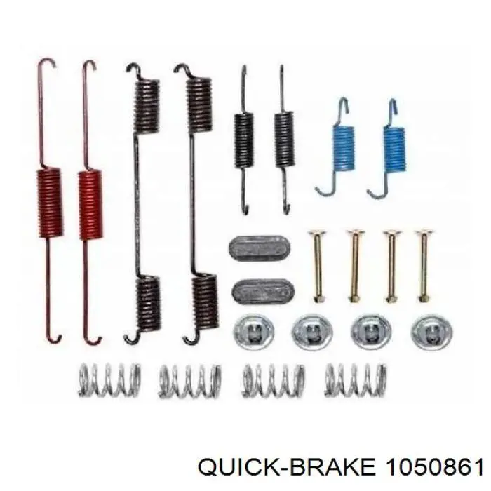 Купити 1050861 Quick Brake Монтажний комплект задніх барабанних колодок
