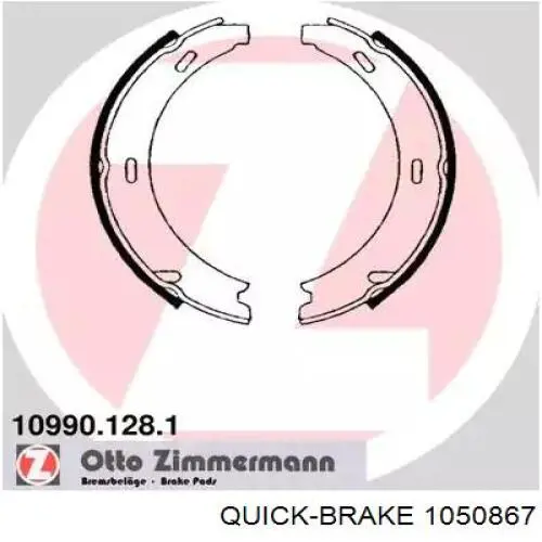 Купити 1050867 Quick Brake Монтажний комплект задніх барабанних колодок