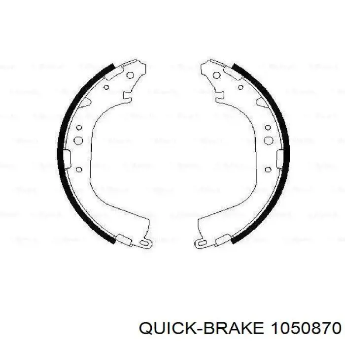 1050870 Quick Brake монтажний комплект задніх барабанних колодок