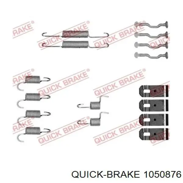 Купити 1050876 Quick Brake Монтажний комплект задніх барабанних колодок