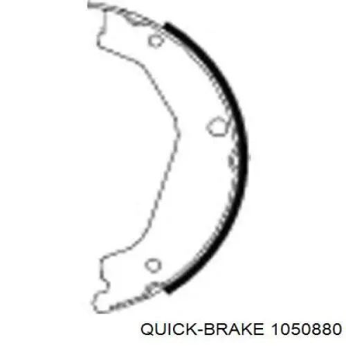 Купити 1050880 Quick Brake Монтажний комплект задніх барабанних колодок