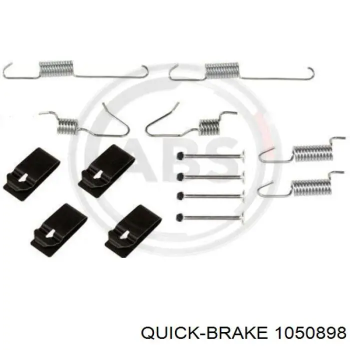 Ремкомплект гальмівних колодок Quick Brake 1050898 ціна, від 5.10 USD