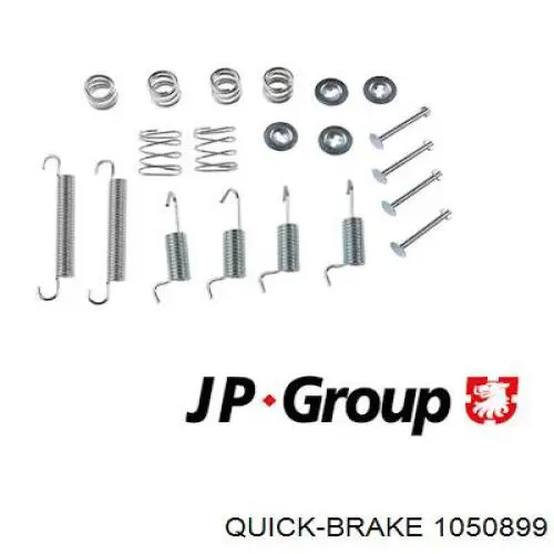 Монтажний комплект задніх барабанних колодок Quick Brake 1050899 ціна, від 6.41 USD