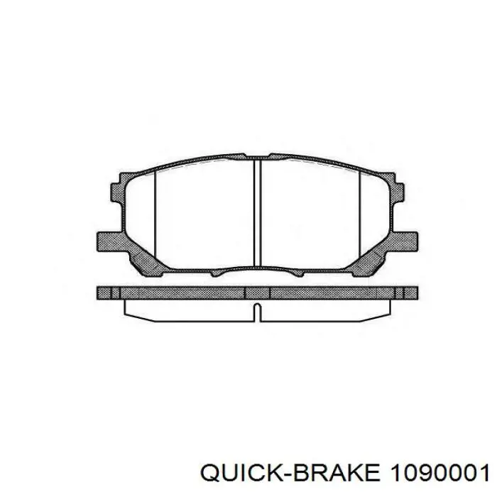 Ремкомплект гальмівних колодок Quick Brake 1090001