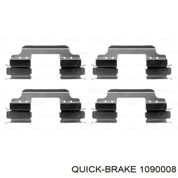 Ремкомплект задніх гальм Quick Brake 1090008 ціна, від 10.26 USD