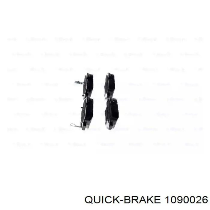 Пластина протискрипна кріплення гальмівної колодки, задня 1090026 Quick Brake