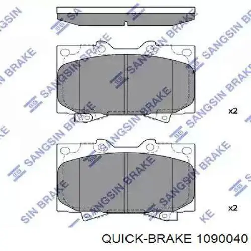 Комплект пружинок кріплення дискових колодок, передніх Quick Brake 1090040 ціна, від 5.72 USD
