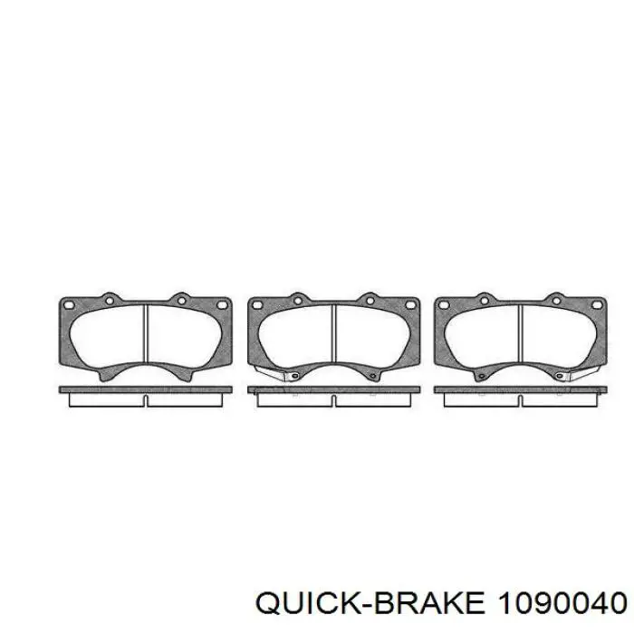 Купити 1090040 Quick Brake Комплект пружинок кріплення дискових колодок, передніх
