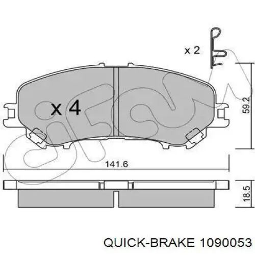 Комплект пружинок кріплення дискових колодок, передніх 410277998R Renault (RVI)
