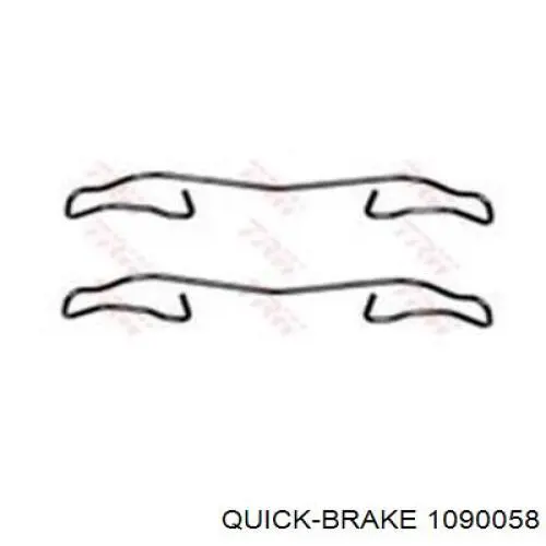 Купити 1090058 Quick Brake Ремкомплект гальмівних колодок