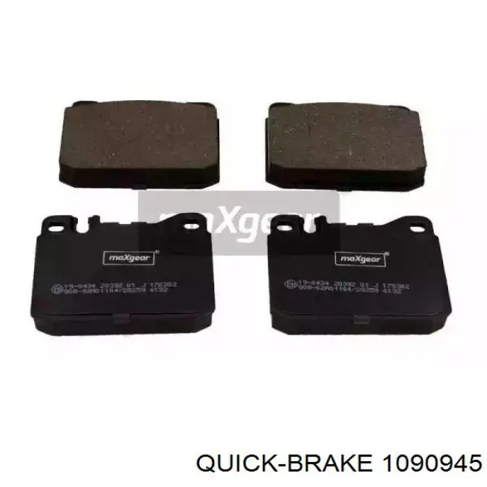 Ремкомплект гальмівних колодок Quick Brake 1090945 ціна, від 6.37 USD