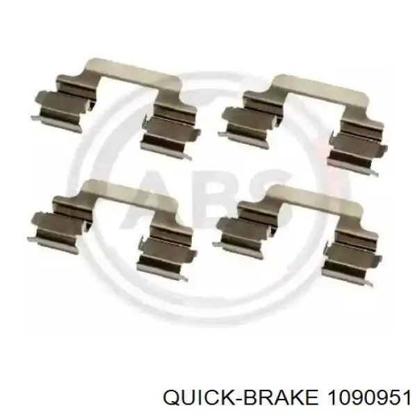 Ремкомплект передніх гальм 1090951 Quick Brake