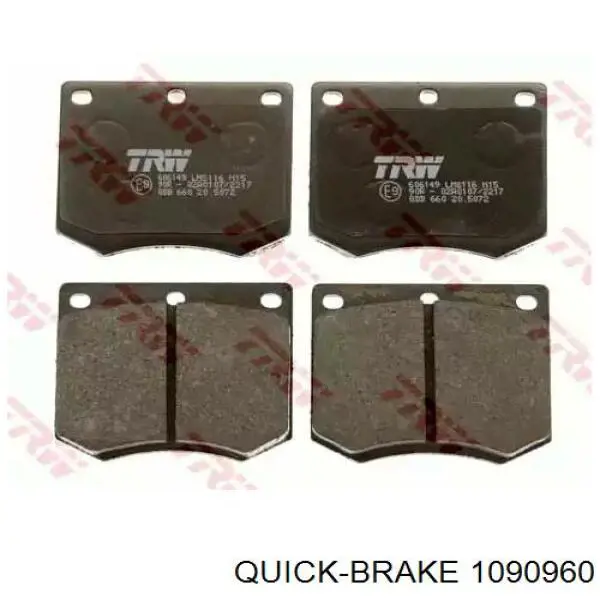 Комплект пружинок кріплення дискових колодок, передніх Quick Brake 1090960 ціна, від 4.71 USD