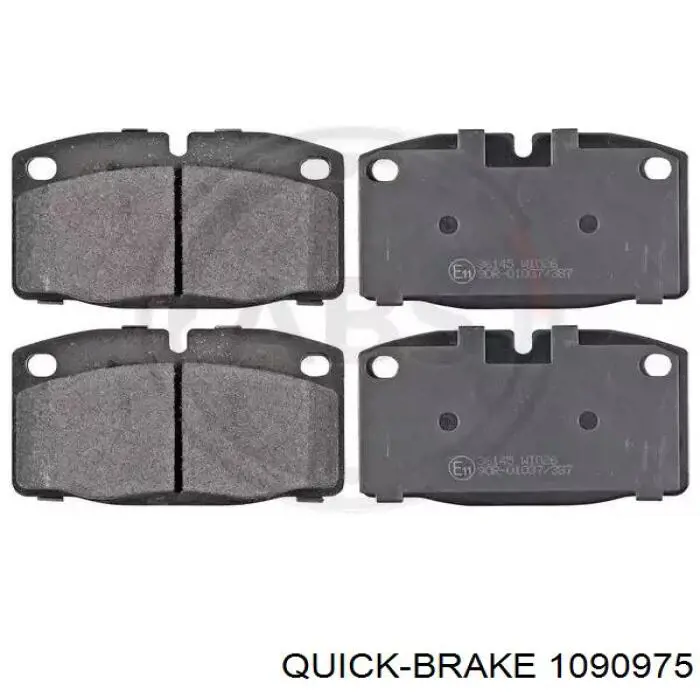 Ремкомплект гальмівних колодок Quick Brake 1090975 ціна, від 3.08 USD