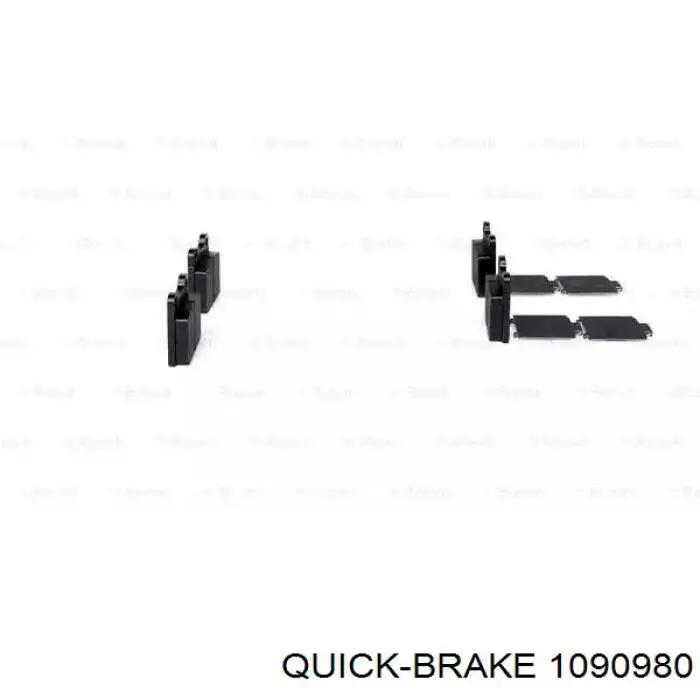Ремкомплект гальмівних колодок 1090980 Quick Brake