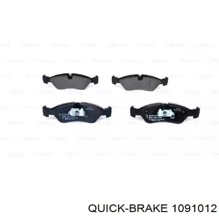 Ремкомплект гальмівних колодок 1091012 Quick Brake