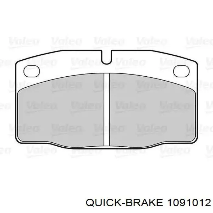 Ремкомплект гальмівних колодок Quick Brake 1091012 ціна, від 3.14 USD