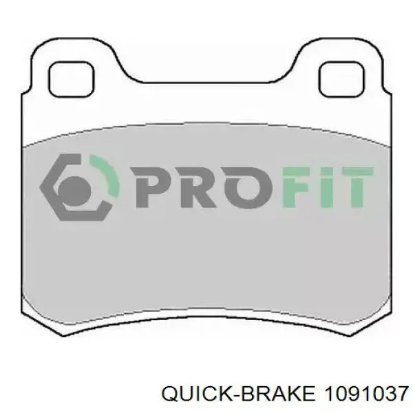 1091037 Quick Brake Ремкомплект торм. колодок