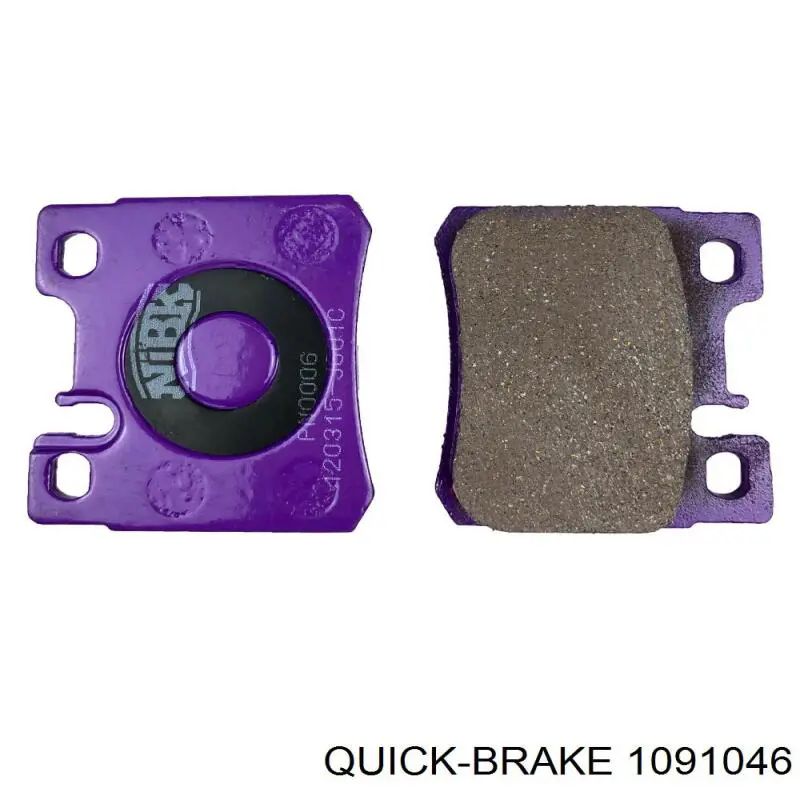 Купити 1091046 Quick Brake Ремкомплект гальмівних колодок