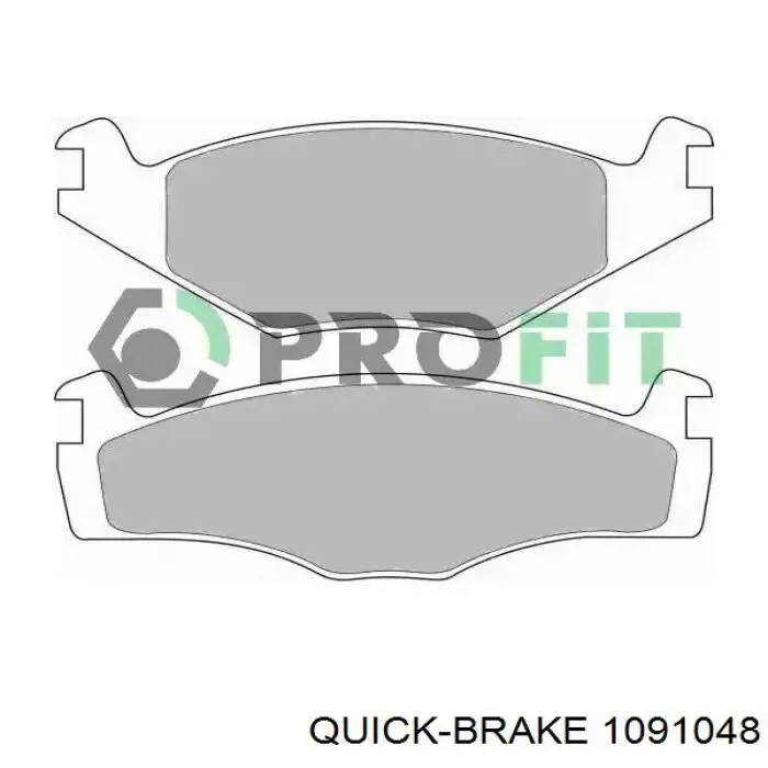 Купити 1091048 Quick Brake Ремкомплект гальмівних колодок