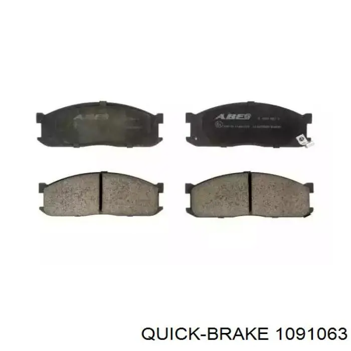1091063 Quick Brake комплект пружинок кріплення дискових колодок, передніх