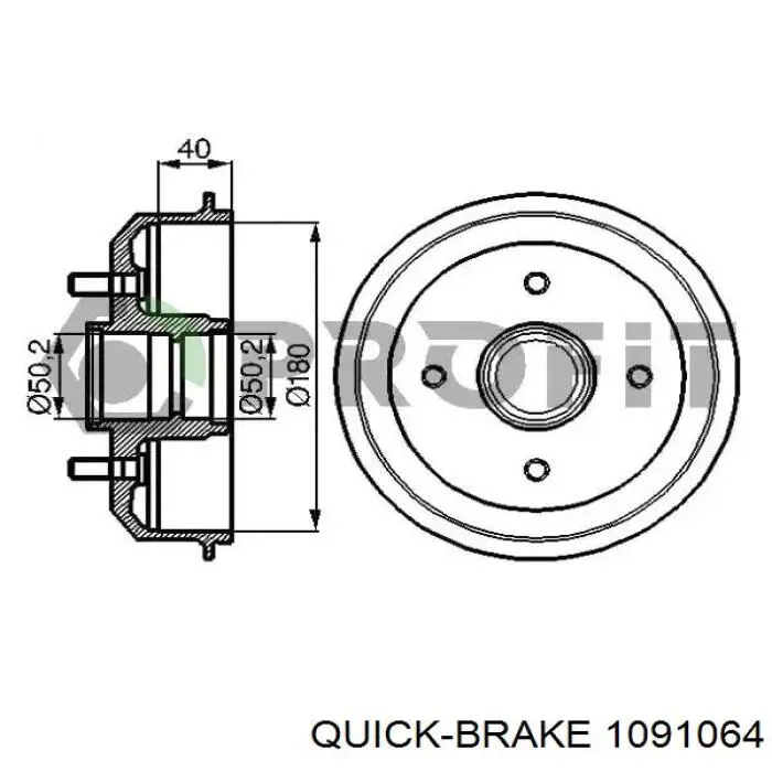  Quick Brake 1091064 ціна, від 4.39 USD