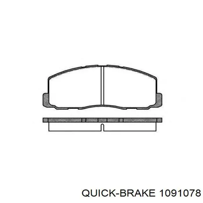 Купити 1091078 Quick Brake Комплект пружинок кріплення дискових колодок, передніх