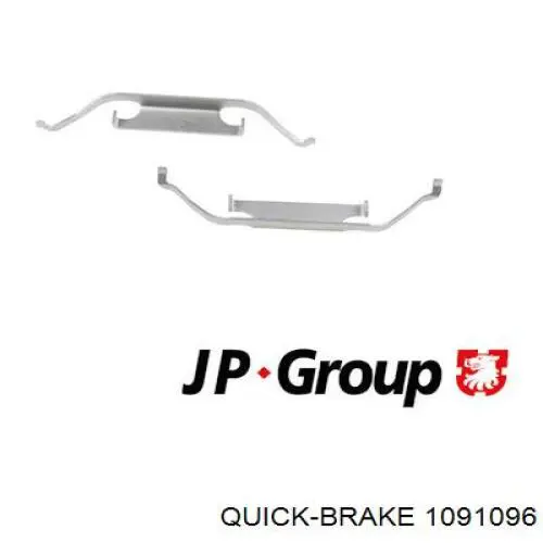 Комплект пружинок кріплення дискових колодок, передніх 1091096 Quick Brake
