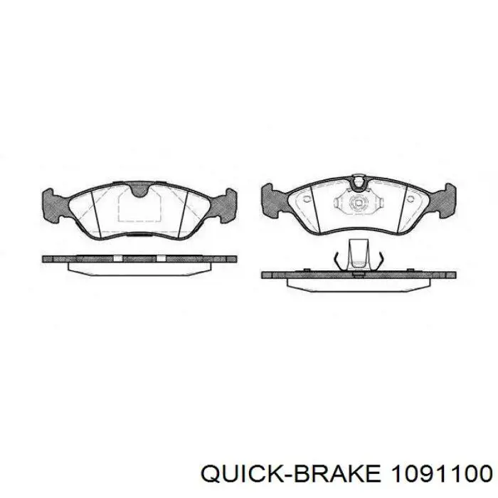 Купити 1091100 Quick Brake Пружинна засувка супорту