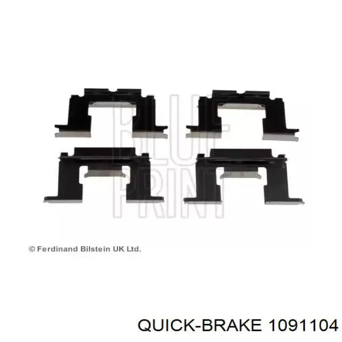 Купити 1091104 Quick Brake Комплект пружинок кріплення дискових колодок, передніх