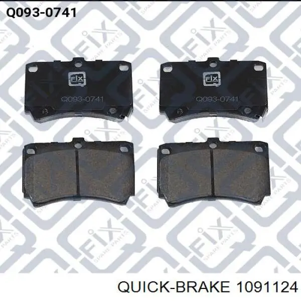 Комплект пружинок кріплення дискових колодок, передніх Quick Brake 1091124