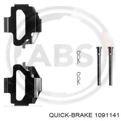 1091141 Quick Brake ремкомплект гальмівних колодок