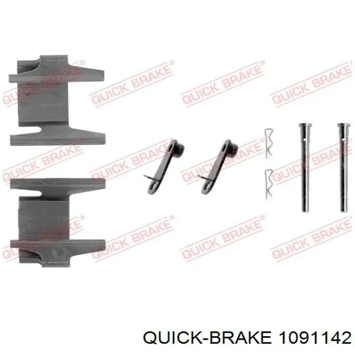 Купити 1091142 Quick Brake Ремкомплект гальмівних колодок