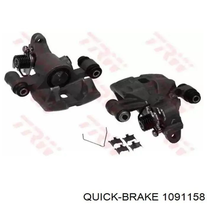 Комплект пружинок кріплення дискових колодок, передніх 1091158 Quick Brake
